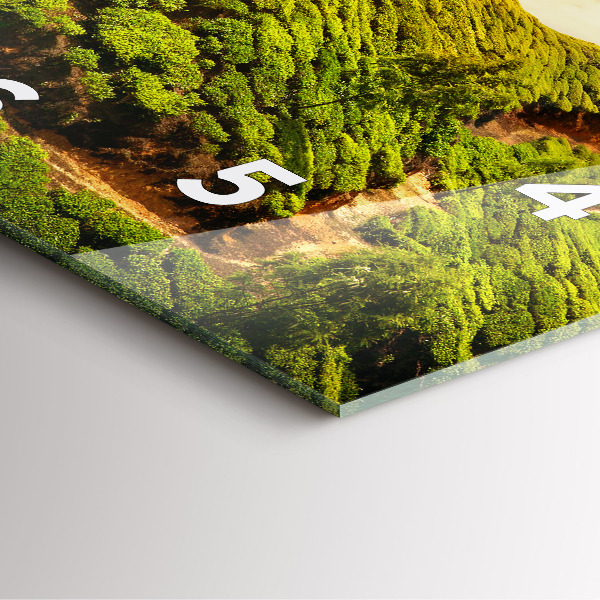 Szögletes fali üvegóra Tea Hill