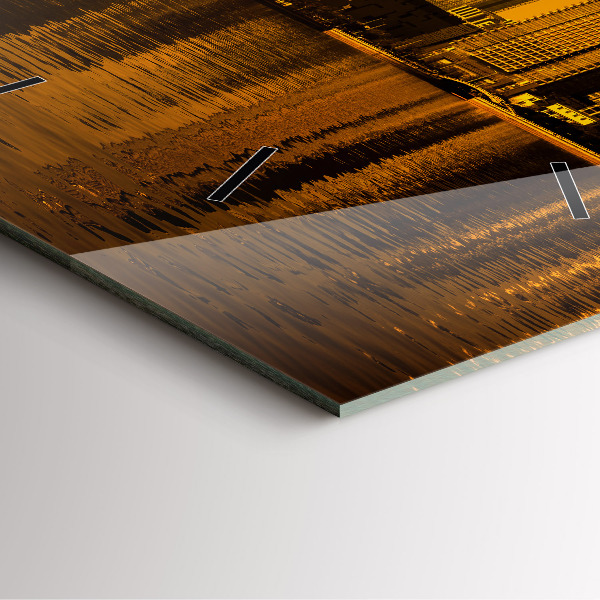 Szögletes fali üvegóra Zhujiang folyó