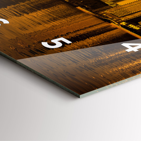 Szögletes fali üvegóra Zhujiang folyó