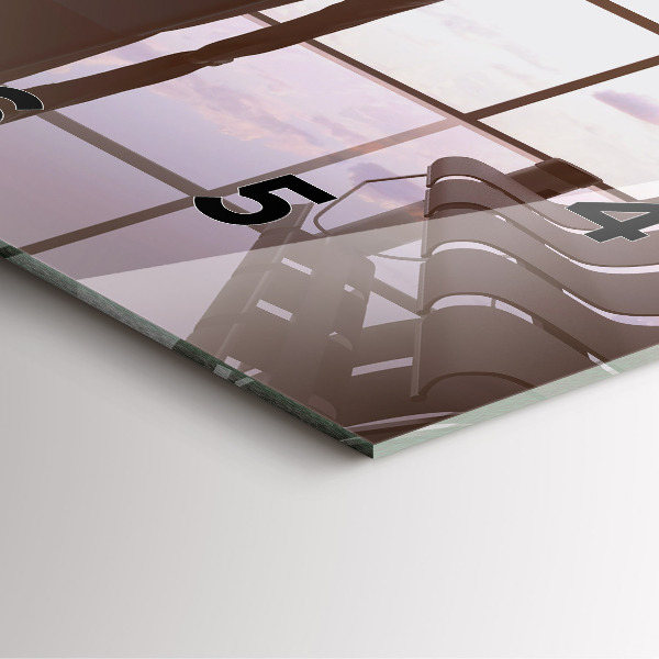 Szögletes fali üvegóra Férfi a repülőtéren