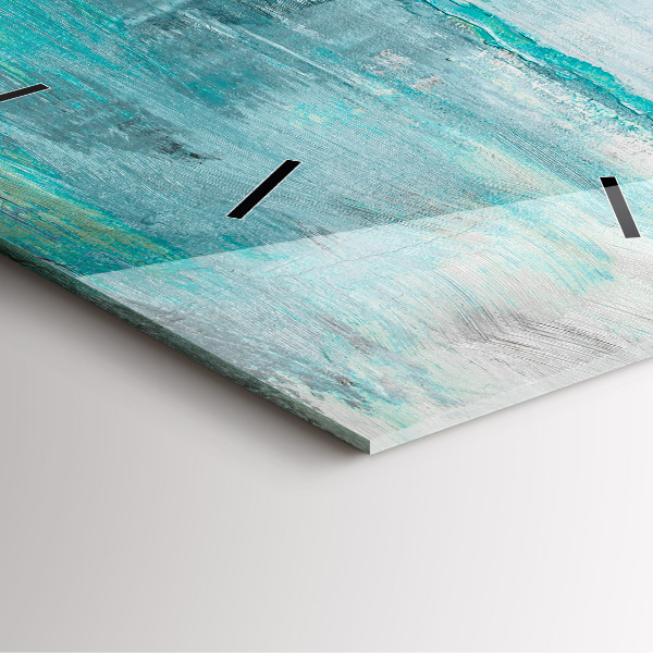 Szögletes fali üvegóra Olaj textúra absztrakt