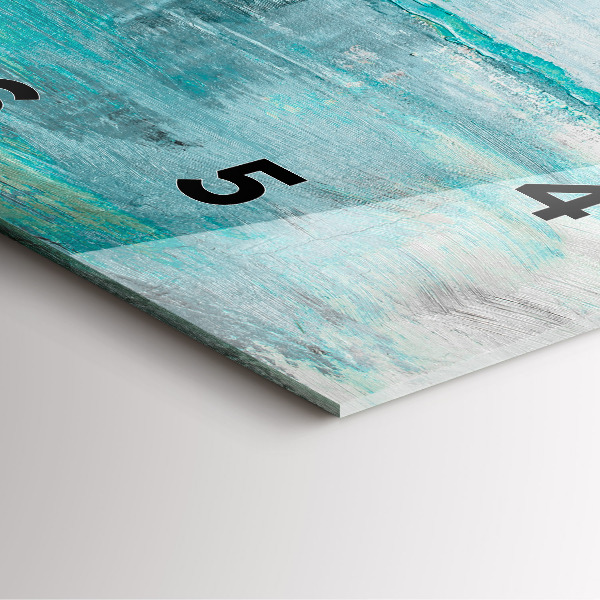 Szögletes fali üvegóra Olaj textúra absztrakt