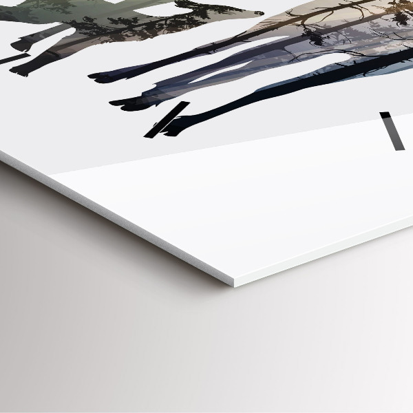 Szögletes fali üvegóra Szarvas család