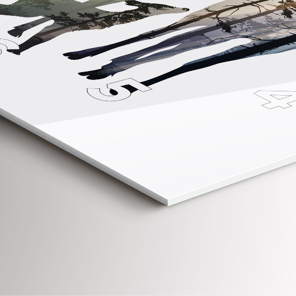 Szögletes fali üvegóra Szarvas család