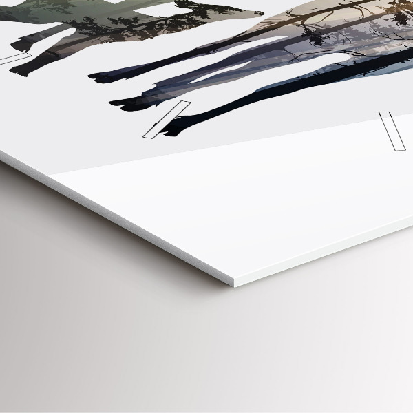 Szögletes fali üvegóra Szarvas család