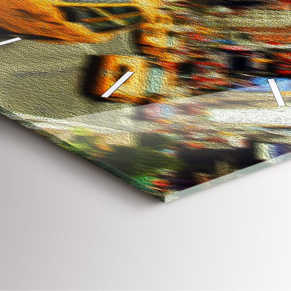 Szögletes fali üvegóra New York-i taxik