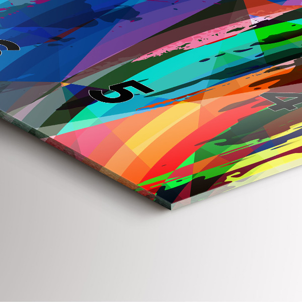 Szögletes fali üvegóra Absztrakt háttér