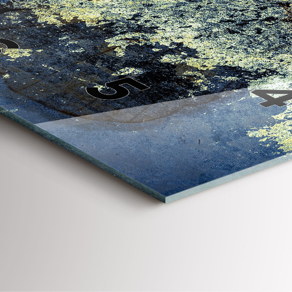 Szögletes fali üvegóra Pillangó vintage stílusú