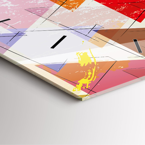 Szögletes fali üvegóra Geometriai háromszögek