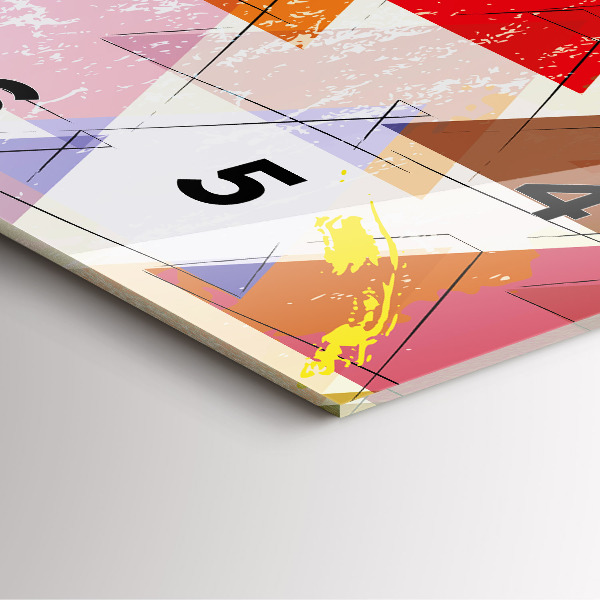 Szögletes fali üvegóra Geometriai háromszögek