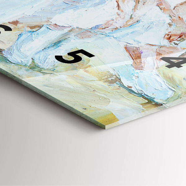 Szögletes fali üvegóra Fiatal balerinák