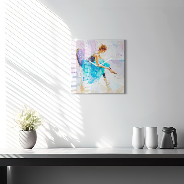 Szögletes fali üvegóra A balerina előkészítése