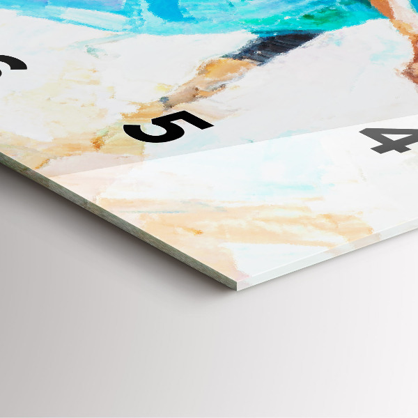 Szögletes fali üvegóra A balerina előkészítése