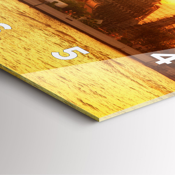 Szögletes fali üvegóra Wat Arun Bangkok Thaiföld