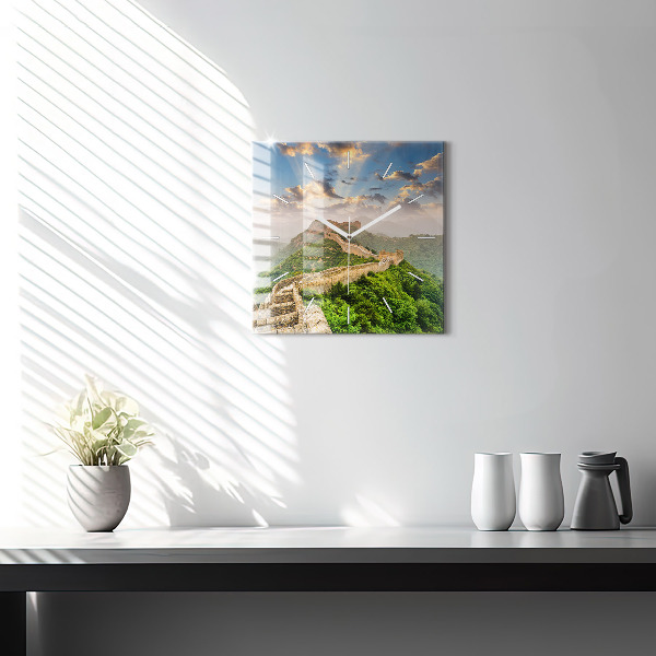 Szögletes fali üvegóra A kínai nagy fal