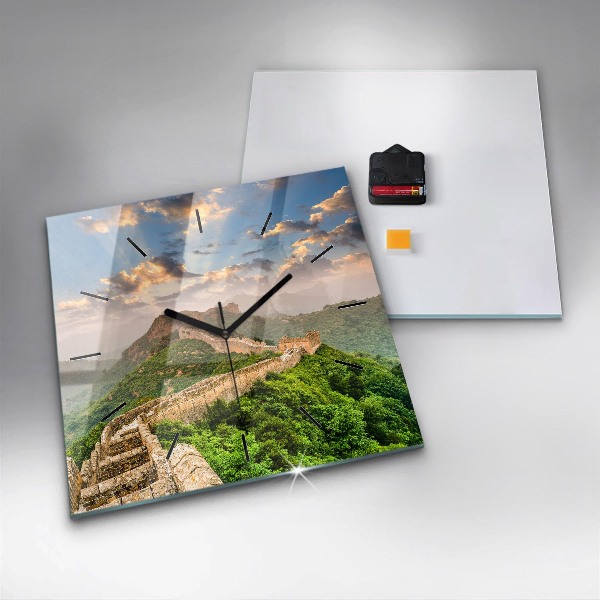 Szögletes fali üvegóra A kínai nagy fal