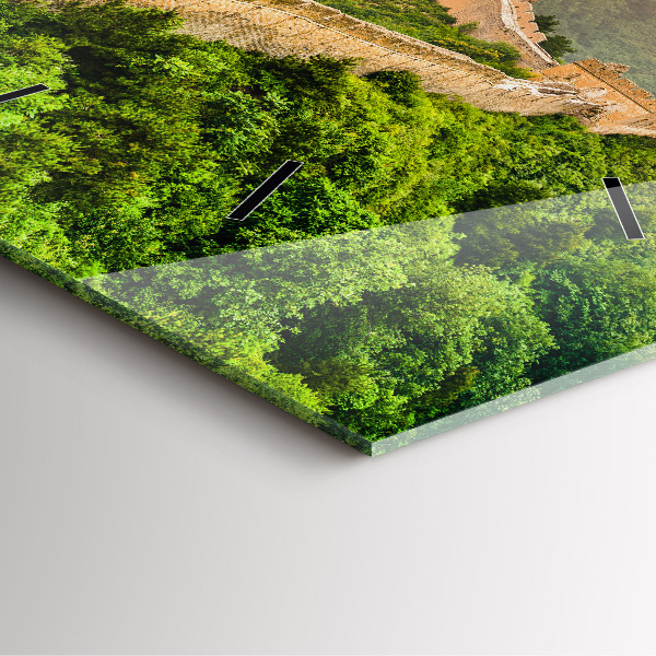 Szögletes fali üvegóra A kínai nagy fal