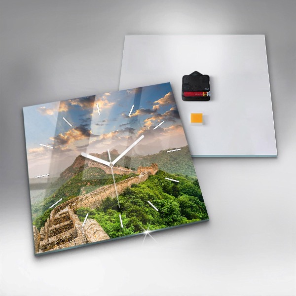 Szögletes fali üvegóra A kínai nagy fal