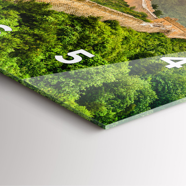 Szögletes fali üvegóra A kínai nagy fal