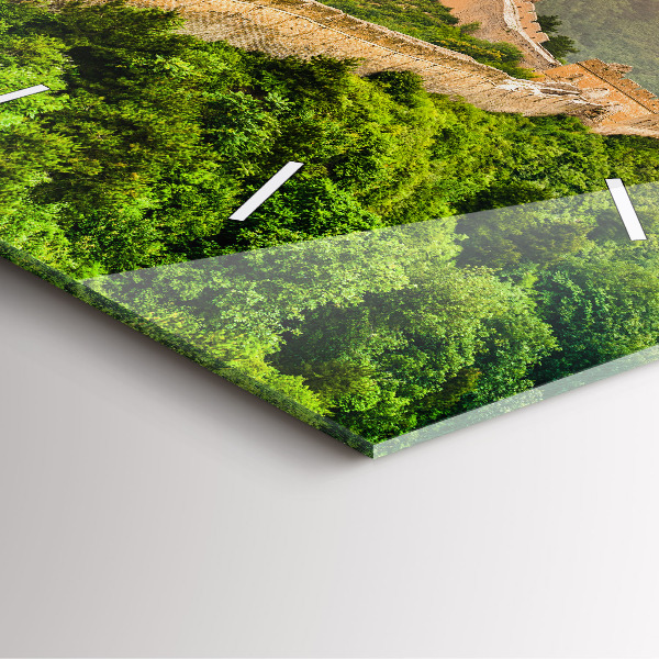 Szögletes fali üvegóra A kínai nagy fal