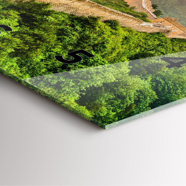 Szögletes fali üvegóra A kínai nagy fal