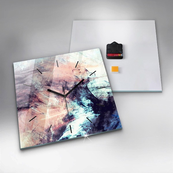 Szögletes fali üvegóra Absztrakt festészet