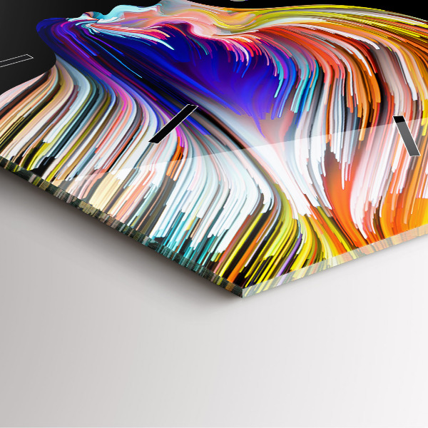 Szögletes fali üvegóra Érzelmi művészet