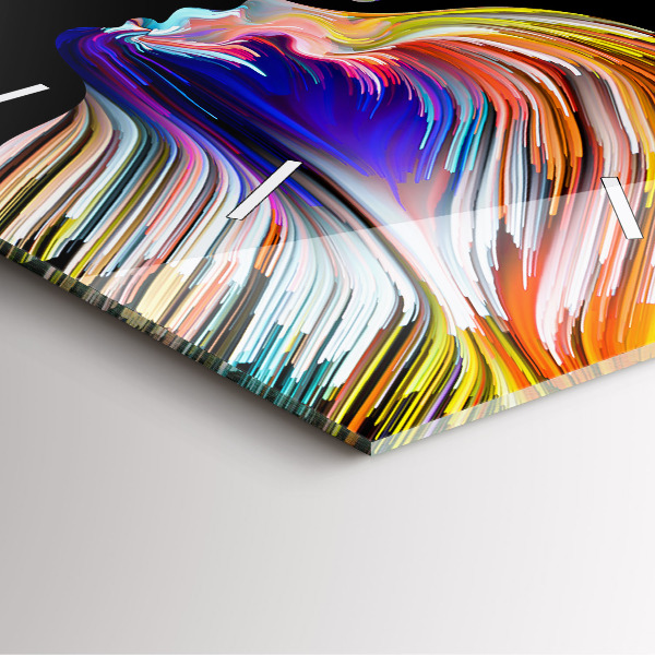 Szögletes fali üvegóra Érzelmi művészet