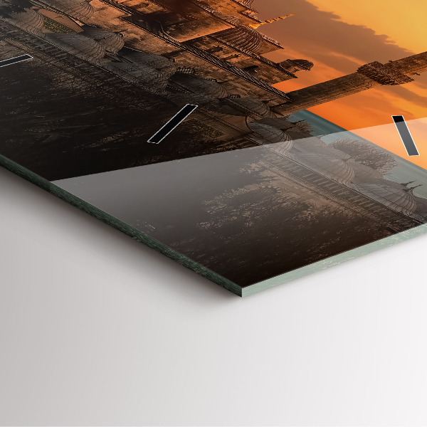 Szögletes fali üvegóra Mecset Isztambulban