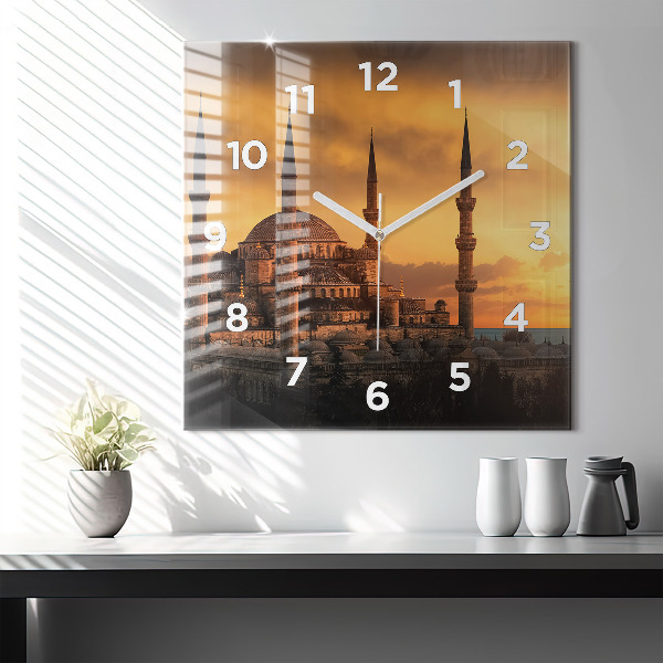 Szögletes fali üvegóra Mecset Isztambulban