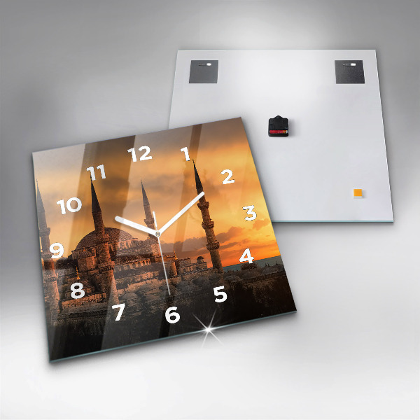 Szögletes fali üvegóra Mecset Isztambulban