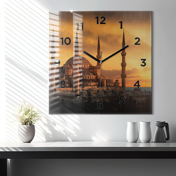 Szögletes fali üvegóra Mecset Isztambulban