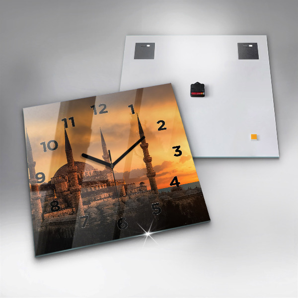 Szögletes fali üvegóra Mecset Isztambulban