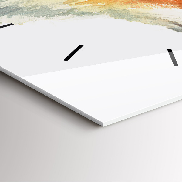 Szögletes fali üvegóra Akvarell fiatal róka