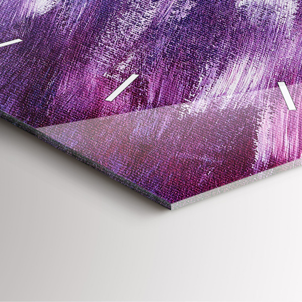 Szögletes fali üvegóra Akril festék textúra