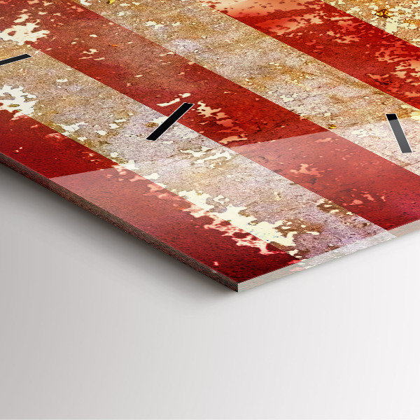 Szögletes fali üvegóra Vintage USA zászló