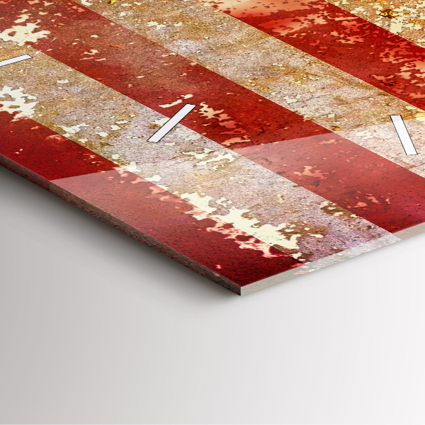 Szögletes fali üvegóra Vintage USA zászló