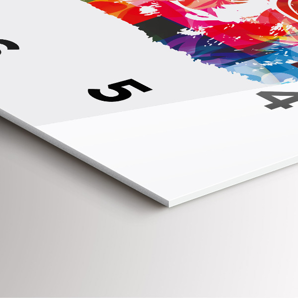 Szögletes fali üvegóra Medvefej