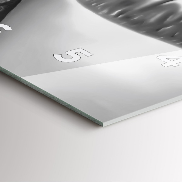 Szögletes fali üvegóra Női ajkak