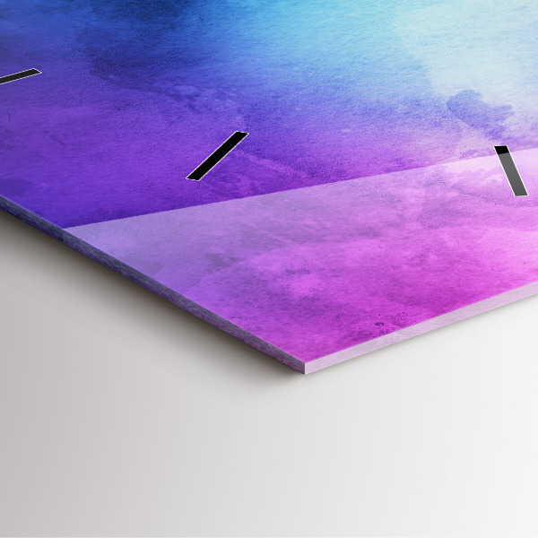 Szögletes fali üvegóra Színes foltok