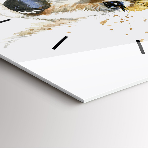 Szögletes fali üvegóra Egy szarvas