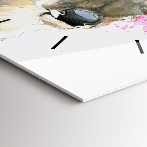 Szögletes fali üvegóra Erdei szarvas