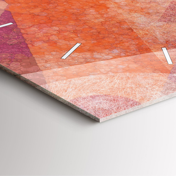 Szögletes fali üvegóra Geometriai absztrakció