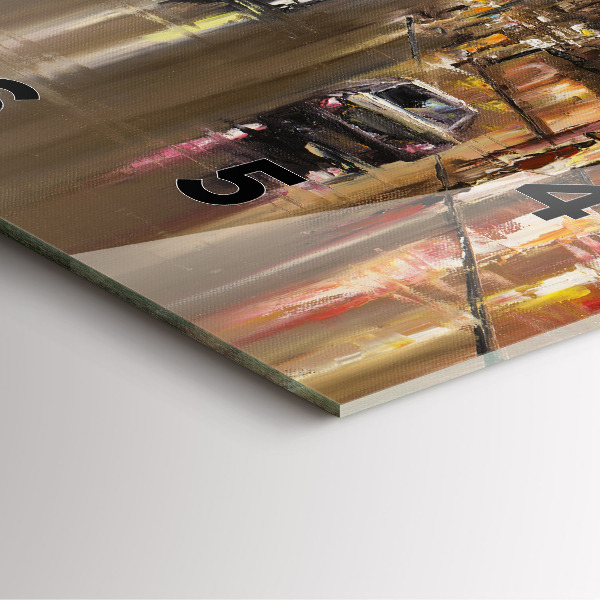 Szögletes fali üvegóra Párizs városának építészete