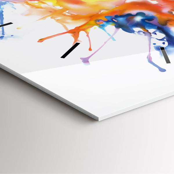 Szögletes fali üvegóra Oroszlán - akvarell