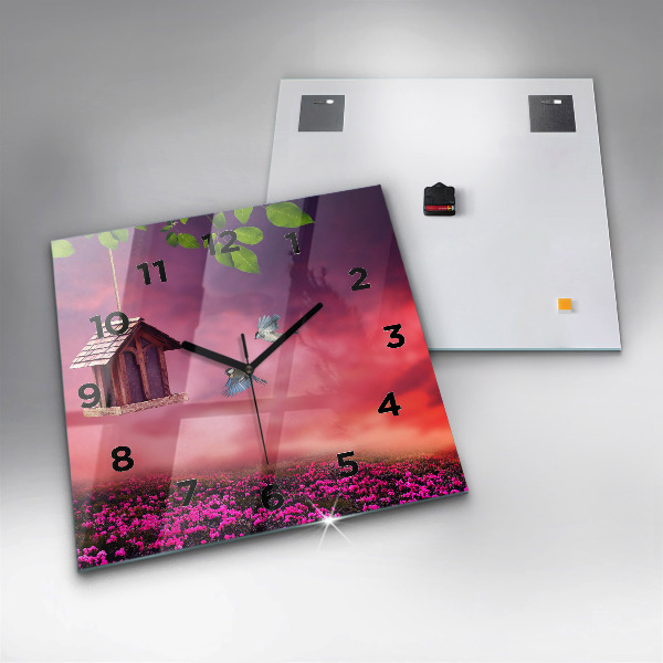 Szögletes fali üvegóra Madárház