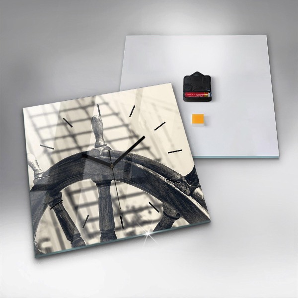 Szögletes fali üvegóra Ősi hajó