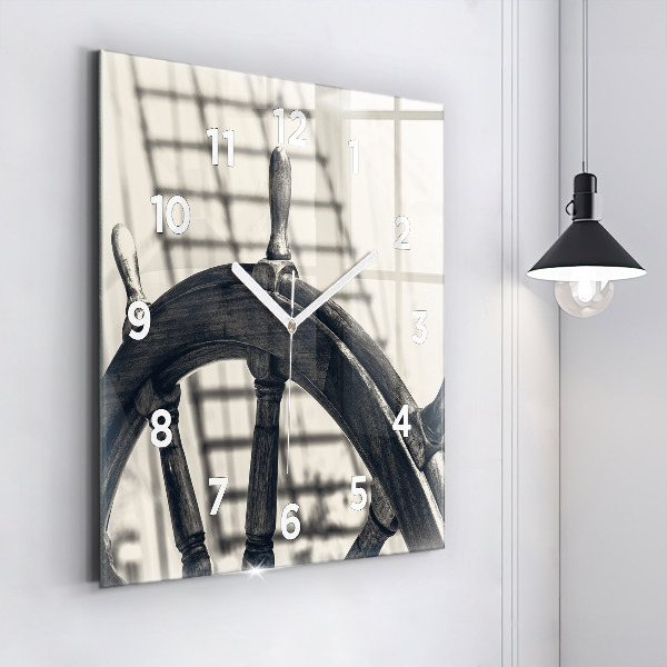 Szögletes fali üvegóra Ősi hajó