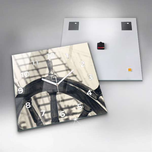 Szögletes fali üvegóra Ősi hajó