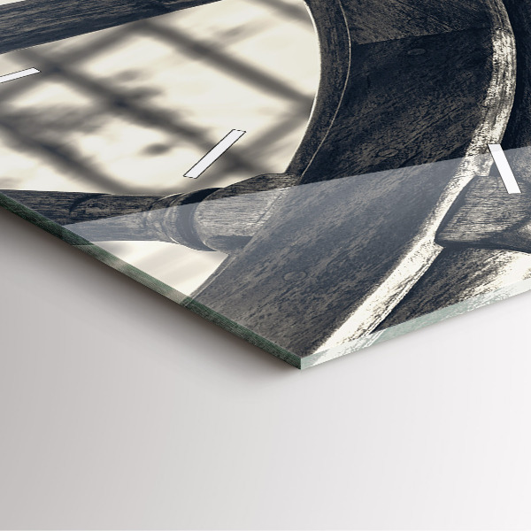 Szögletes fali üvegóra Ősi hajó